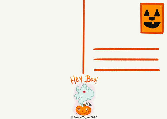 Hey Boo! Post Card