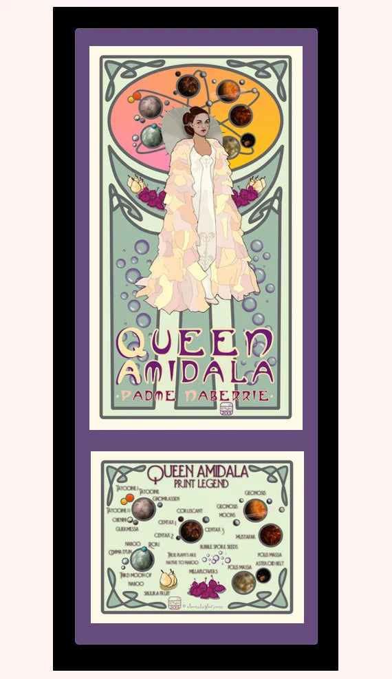 Queen Amidala Art Print