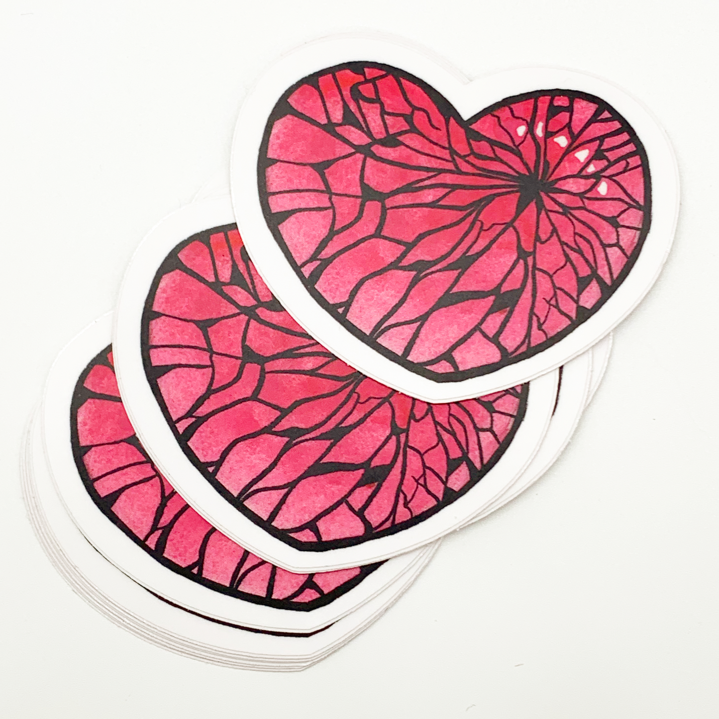 Shattered Heart Vinyl Sticker