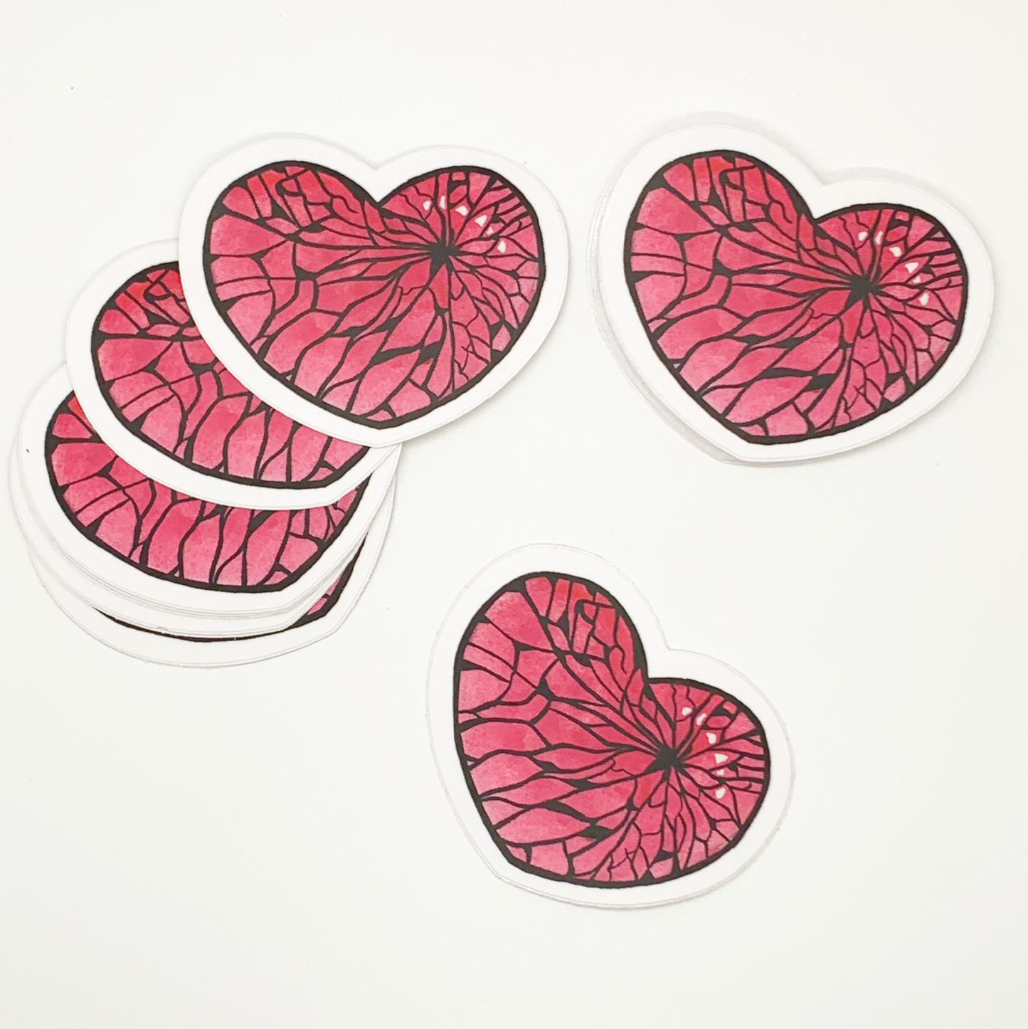Shattered Heart Vinyl Sticker