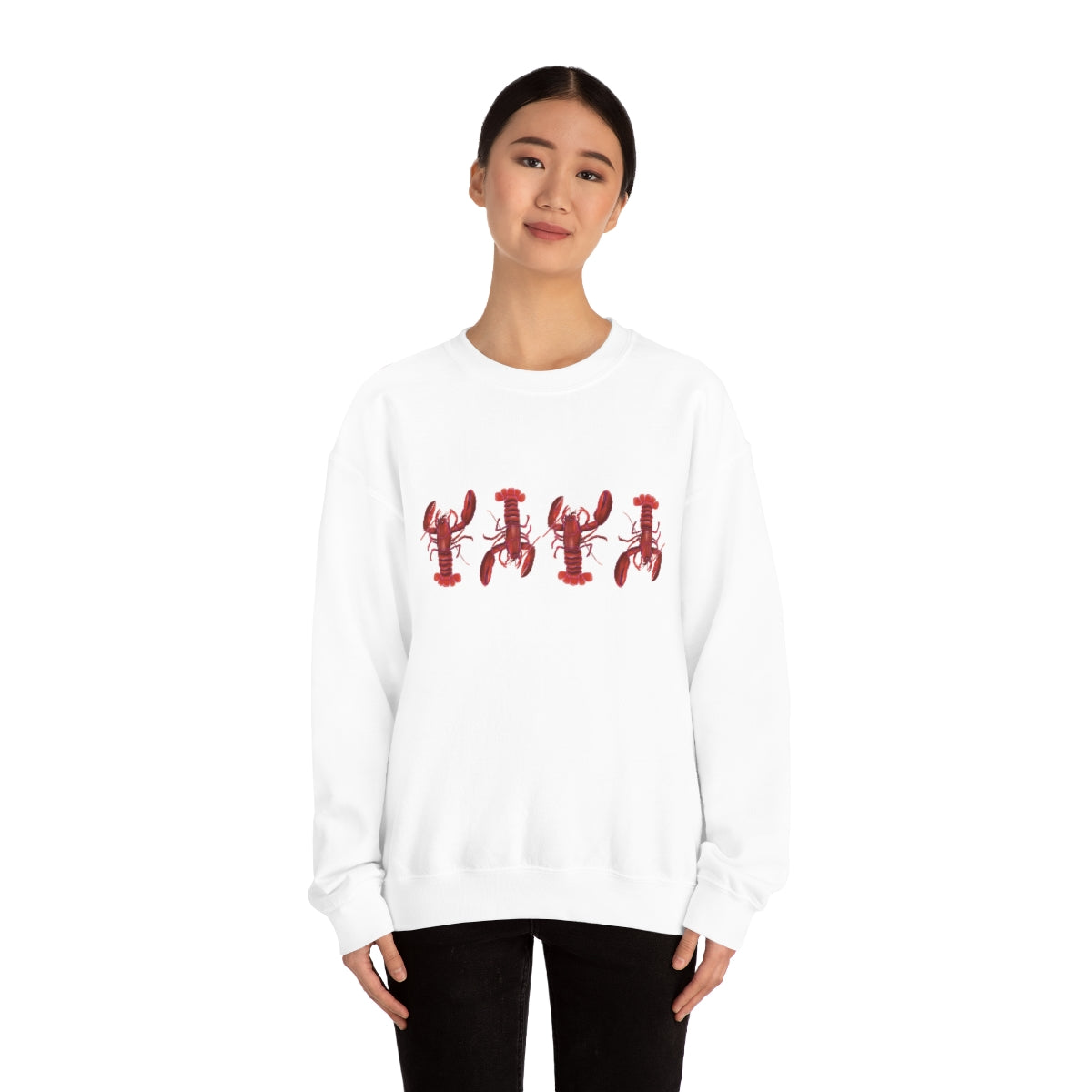 Lobsters Crewneck Sweatshirt - Unisex Premium Sweater - Maine Lobster Art - Nautical Shirt