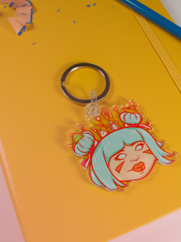 Yoshiko & Friends Kawaii Acrylic Keychain