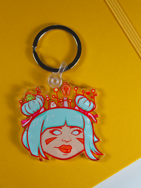 Yoshiko & Friends Kawaii Acrylic Keychain