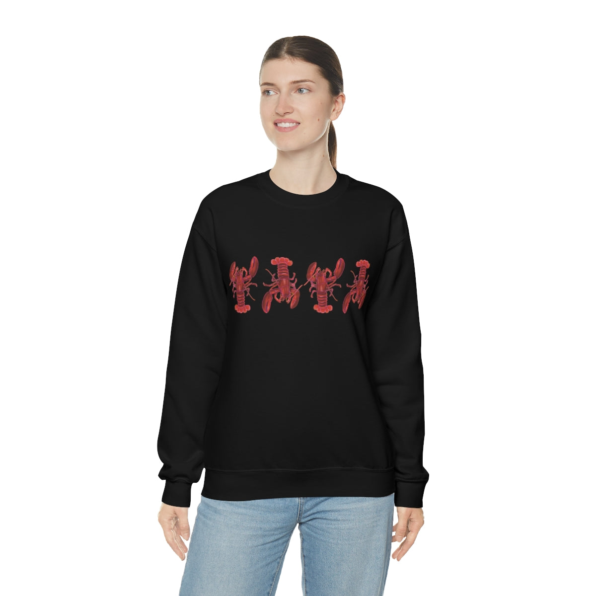 Lobsters Crewneck Sweatshirt - Unisex Premium Sweater - Maine Lobster Art - Nautical Shirt