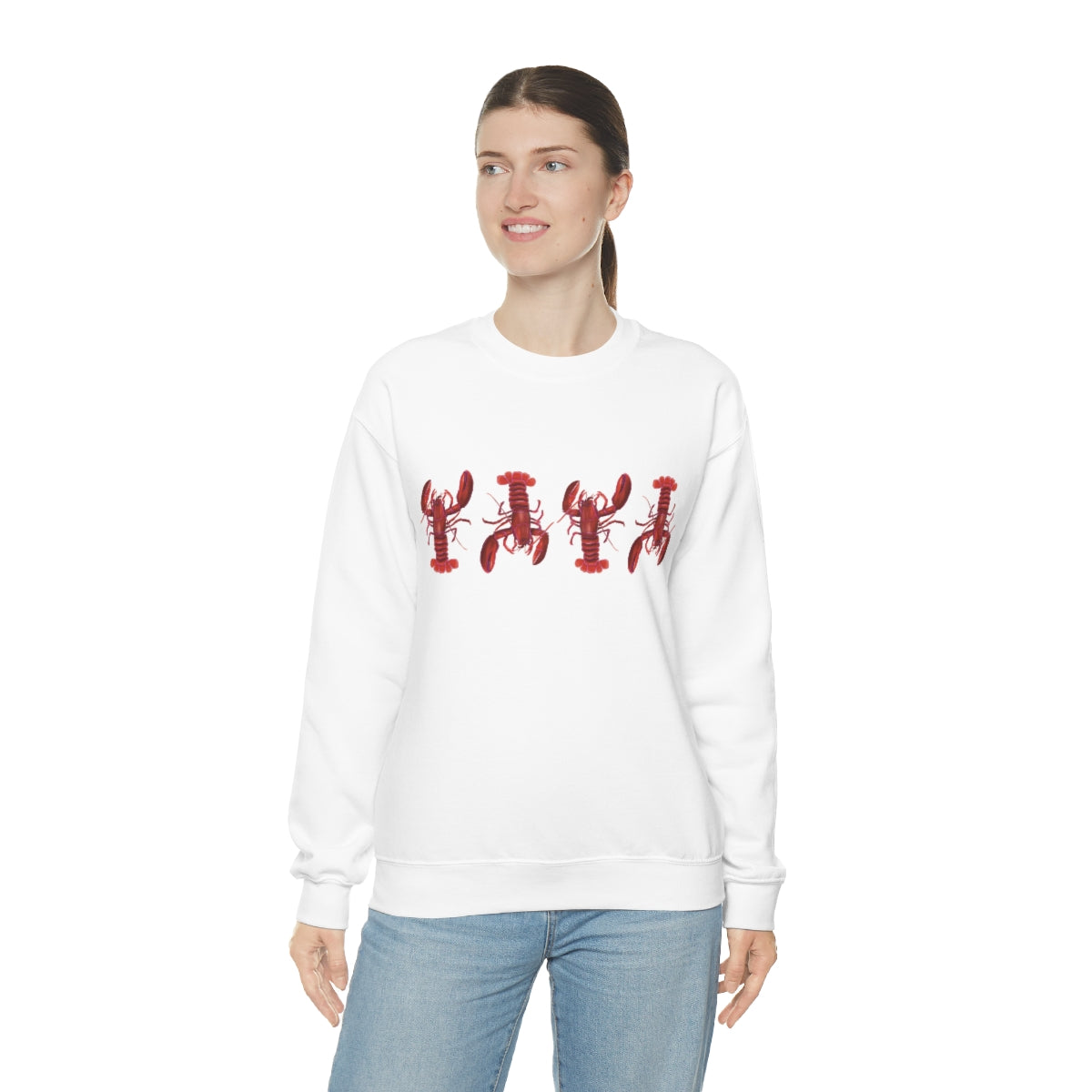 Lobsters Crewneck Sweatshirt - Unisex Premium Sweater - Maine Lobster Art - Nautical Shirt