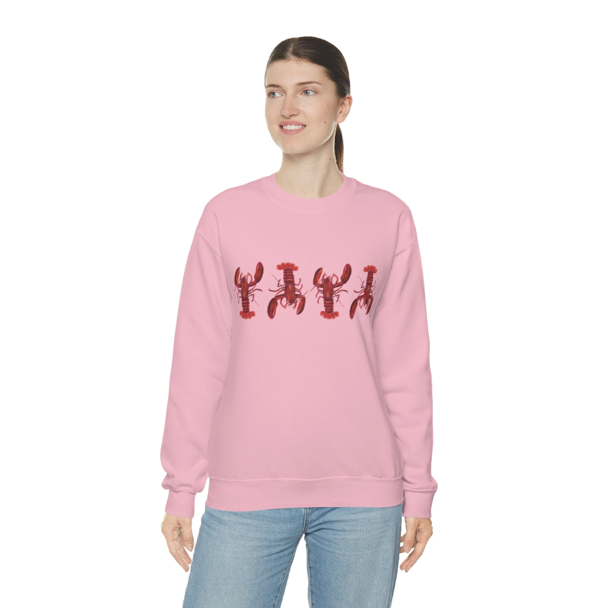 Lobsters Crewneck Sweatshirt - Unisex Premium Sweater - Maine Lobster Art - Nautical Shirt