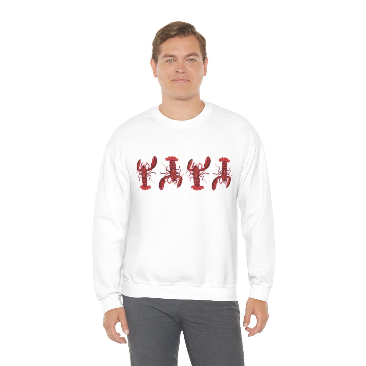 Lobsters Crewneck Sweatshirt - Unisex Premium Sweater - Maine Lobster Art - Nautical Shirt