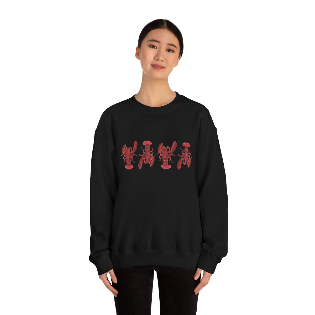 Lobsters Crewneck Sweatshirt - Unisex Premium Sweater - Maine Lobster Art - Nautical Shirt