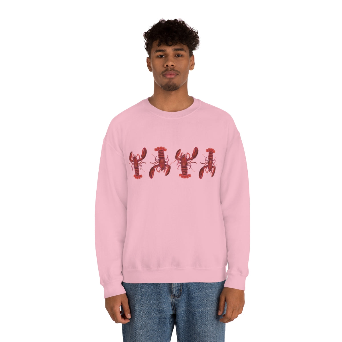 Lobsters Crewneck Sweatshirt - Unisex Premium Sweater - Maine Lobster Art - Nautical Shirt